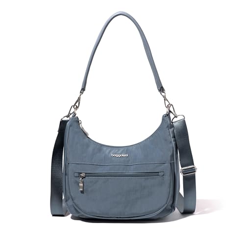 Image of Baggallini Modern Pocket Half Moon 11 inchx10.5 inch Shoulder Women W /Replaceable Straps Converts to Crossbody Bag