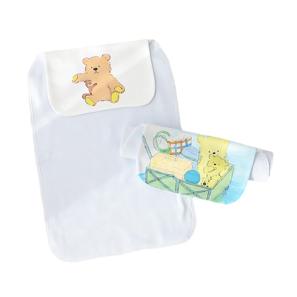 PLCPDM 2pcs Moisture Wicking Baby Towels Colorful & Cotton Handkerchiefs Versatile Cotton Wipes Gentle Towel for Infant