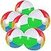 PVFZXS 6 Stück Wasserball Klein Aufblasbar, (Durchmesser 23cm) Heller Regenbogen-Farbiger, Auslaufsicherer PVC-Strand Pool Partys, Schwimmspielzeug für Jugendliche