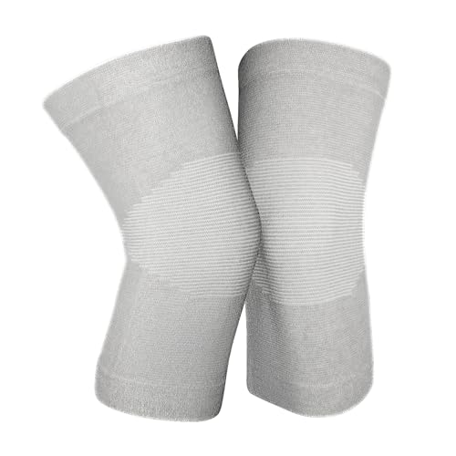 Image of Compression Knee Sleeves (2 Pack), 11 inch Professional Support for Knee Pain Relief, Arthritis, Running, Gym, Workout & Recovery - Stability for Men & Women with Joint Pain, ACL, Meniscus Tear