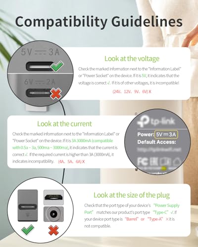 LitStar 5V 3A USB Type C Adapter for Raspberry Pi 4 Model B Power Supply Cord with ON/Off Switch