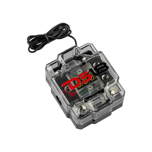 DS18 FDG1024AFS-80A ANL Fuse Holder and Distribution Block 0GA in - 2x4GA Out with Voltmeter