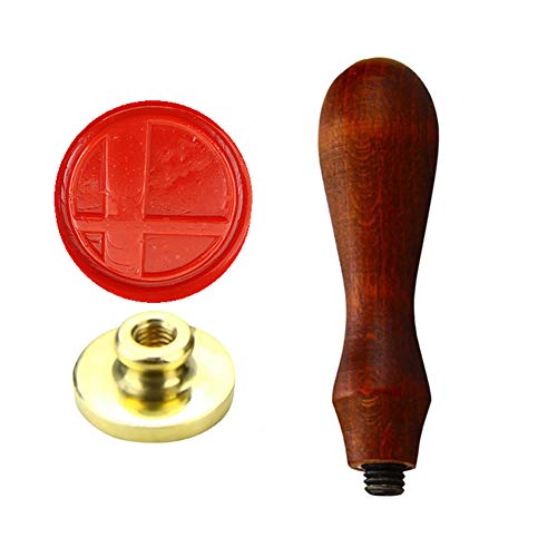 Kooer Brothers Wax Seal Stamp Bros Smash Ball Sealing Wax Stamp Kit Wax Stamp Kit Personalized Wedding Anniversary Invitation Seal Stamp (Seal with Handle)