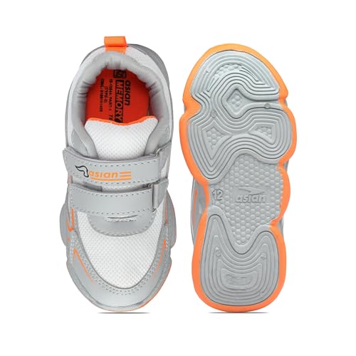 Image of ASIAN Kids UNITY-03 Stylish Sports mid Top Running and Walking Shoes with Velcro for Boys with Upper mesh for Extra Comfort