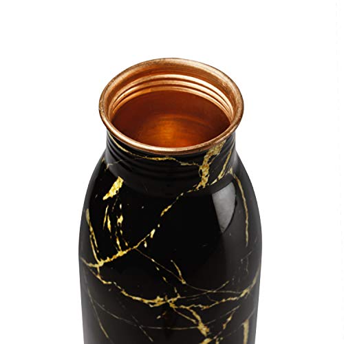 Image of Cello Cop- Pura Good Earth Copper Bottle, 1000ml, Granite