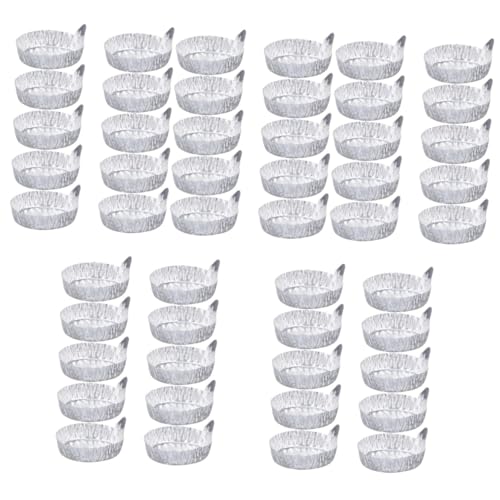 TIDTALEO 5sets Small Aluminum Weighing Plate Dish Boats Sturdy Weighing Tray for Precision Measuring 10pcs*5