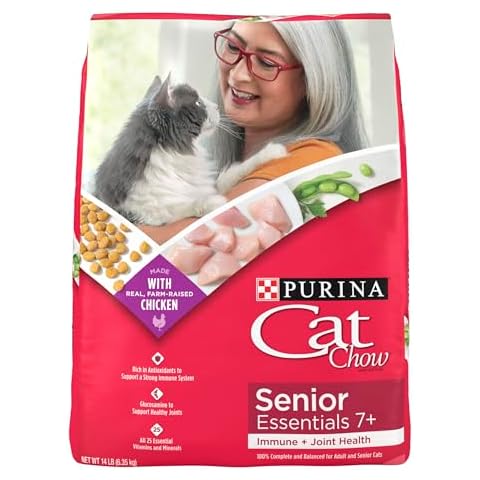 P L-RA Joint Health Dry Cat Food for Senior Cats, Rich in Antioxidants and Glucosamine, No Artificial Colors Or Flavors, 14 lb Bag Cover