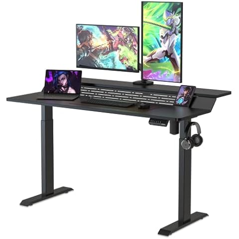 Mesa para ordenador de pie eléctrica Fenge de dos capas Cover