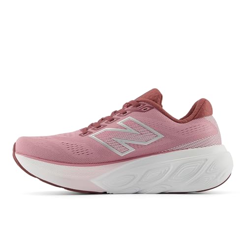New Balance Women's Fresh Foam X 880 V15 Running Shoe, Washed Burgundy/Pink Taffy/Silver Metallic, 8 M