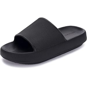 BRONAX Pillow Slippers for Women and Men | House Slides Shower Sandals | Cushioned Thick Sole