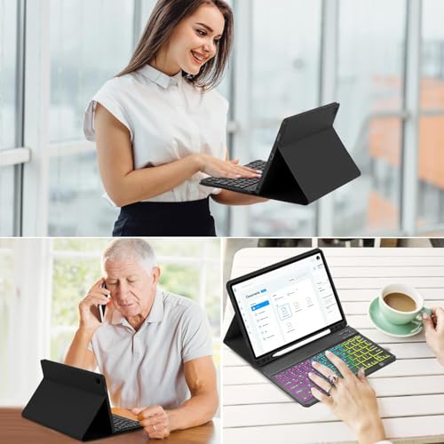 Funda con teclado para Motorola Moto Pad 60 Lite ideal para estudiar y teletrabajar 3