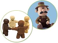 Vista 3 de Colors of The World Modelling Clay - Beige, Tan, Light Brown, Dark Brown, and More - 12 Piece - 5.3 Oz