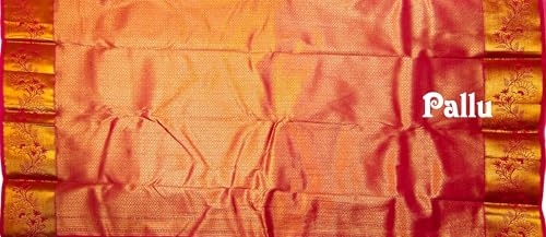 Image of VFCollections Women's Kanchipuram Silk Saree With Blouse Piece