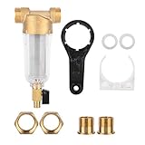 filtro aspiracion bomba agua ☞ Carcasa transparente resistente a la presión a prueba de explosiones, estructura transparente, el efecto de filtrado es claro de un vistazo, con una presión de aproximadamente 25 kg.