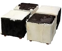 Algopix Similar Product 7 - Bare Decor Peru Black Cowhide Cube