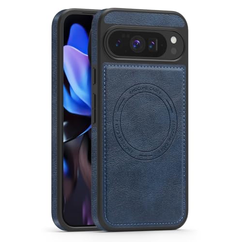 Leather Magnetic Case Compatible with Google Pixel 10 Pro XL, Slim Shockproof Protective Scratch Resistant Cover for Galaxy 6.8"