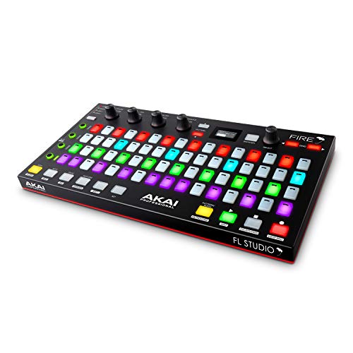 AKAI Professional Fire (Controller Only) – USB MIDI Controller for FL Studio with 64 pad RGB Clip / Drum Pad Matrix #1