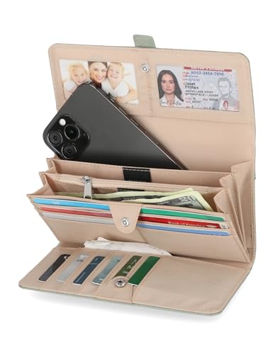 Image of Mundi File Master Womens RFID Blocking Wallet Clutch Organizer With Change Pocket