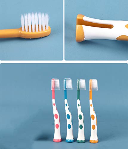 Kids Toothbrushes 3-5 Toddler Children's Manual Toothbrushes 2-3 Years Soft Bristles Kids Toothbrush for Boys Girls Child 2-5 Years 4 Pack