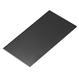 QUARKZMAN 3K Kohlefaserplatte Panel Platten 100 x 250 x 4mm Kohlefaserplatte Glänzend Laminiert Glattes Gewebe Panel Platten Flexibel Für RC Flugzeug Modellauto Autoteile