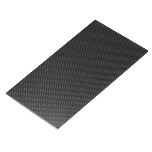 QUARKZMAN 3K Kohlefaserplatte Panel Platten 100 x 250 x 4mm Kohlefaserplatte Glänzend Laminiert Glattes Gewebe Panel Platten Flexibel Für RC Flugzeug Modellauto Autoteile