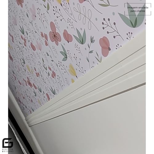 Moldura Rodameio Ripado EVA Autocolante Marte, 7cm x 5mm (Branco)