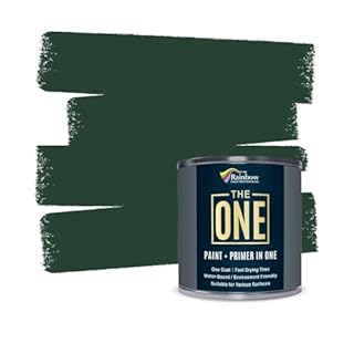 THE ONE All-In-One Paint & Primer - Green Matt, 1 L | Multi-Surface 1 Coat Formula | Easy Indoor & Outdoor Decorating for Home & Garden Walls, Floors & Furniture | Durable, Water-Based & Low VOC