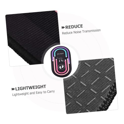 Alfombra para ejercicio con cuerda para saltar, antideslizante y amortiguadora, forma ovalada miniatura 3