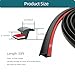 Tintvent Fender Flare Trim 33Feet, EPDM Rubber Seal for Car and Truck Wheel Wells, Trim with Automotive Grade Tape, Black
