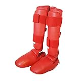 MMA Schienbeinschoner Schienbeinschoner Boxen MMA Schienbeinschutz Kampfsport Kickboxen Schienbein Schienbeinschützer Beinschützer Xs Rot