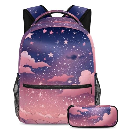 Ensemble de 2 cartables tendance pour enfants et ados multicolore