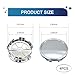 Gseigvee 4 PCS Car Tire Hub Center Decorative Cover, 75 mm x 20 mm ABS Plastic Integrated Snap-on Hub Cover, Quick Installation Accessories, Fits for The New Version of Mercedes-Benz B75 (Silver)