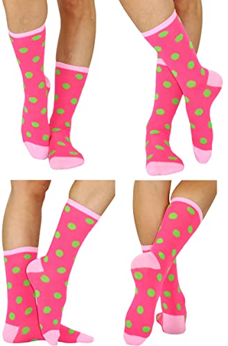 Tobeinstyle Women's Pack Of 6 Crew Socks - Polka Dot - Size 9-11 #TOP1