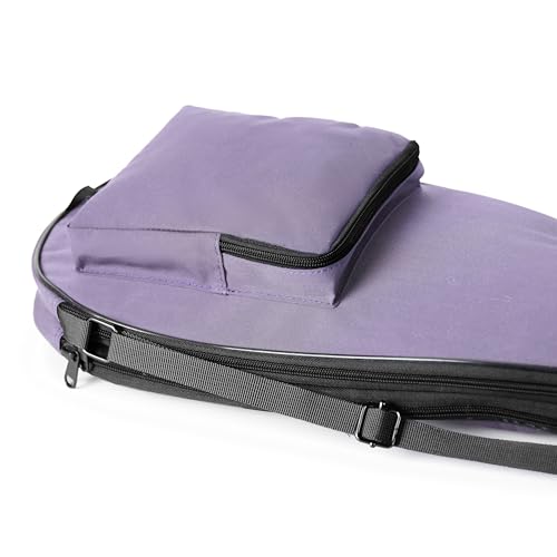 Alephnull Squash Tasche für 2 Schläger Squash Schläger Hülle Unabhängige Schichten Squash-Schlägertasche mit Reißverschlusstasche und Fächern Gepolsterte Squashtasche (Lila)