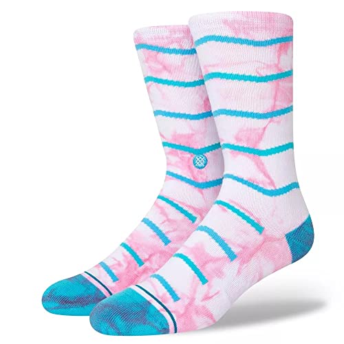 Stance Crew Tie Dye Chevron Socks (Large, White)