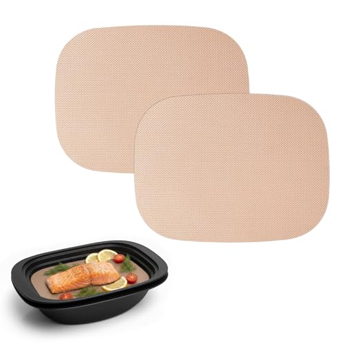 2 Stück Permanent Dauerbackfolie für Thermomix TM7 Varoma, Wiederverwendbare Backpapier, Antihaftbeschichtet Backunterlage, Hitzebeständig bis 250 °C, Spülmaschinengeeignet, Zubehör für TM7 Varoma