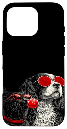 Cool A Cat and Dog T�V���c �y�����y�b�g���D�� �O���t�B�b�N�T���O���X �X�}�z�P�[�X iPhone 16 Pro �p