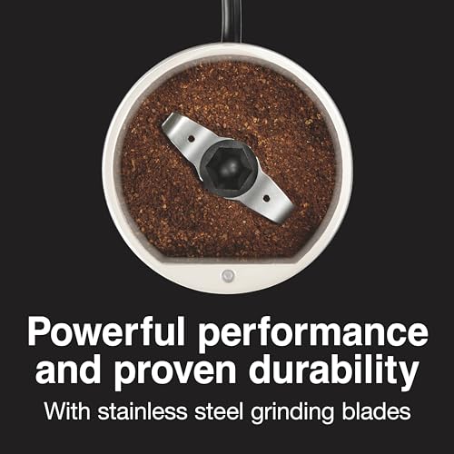 Proctor Silex® Fresh Grind™ Coffee Grinder, White ,‎80301C by Proctor Silex - Image 4