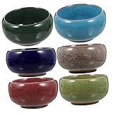 Pot de fleurs en céramique : ce pot de fleurs de forme charmante et mignonne peut rempli de plantes , de cactus et de petits bonsaïs