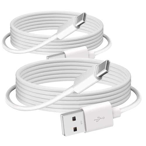 2 Pack USB A to USB C Cable for TV Remote 3rd Generation, iPhone 16e 16 15 Pro Max 16 15 Plus Car Carplay Data Cable, iPad USB C Cables,MacBook Air,Samsung S24 S23 S22,Google,LG Charger Charging Cord
