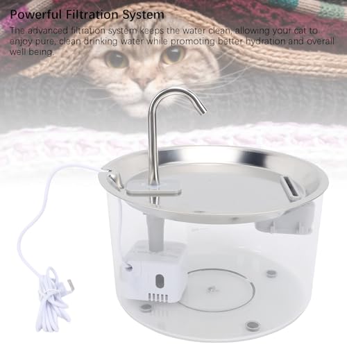 Dispensador Automático de Agua para Gatos 3L Transparente miniatura 3