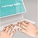 Oval Finger Splint 11pcs, Sizes 4-14, Mallet Finger Splint Trigger Finger Splint for Thumb Middle Ring Index Pinky, Straighten Crooked Fingers Mallet Finger Protcet Trigger Finger Limit Hypermobility