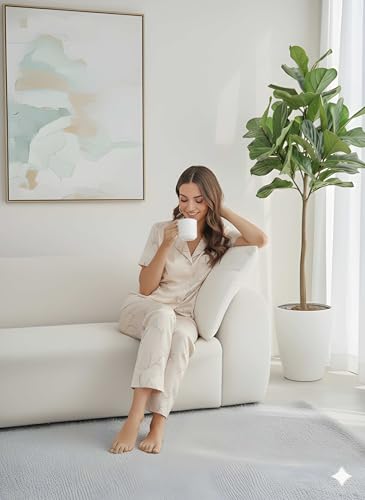 Image of Women Lycra Night Suit Set | Premium Soft Nightwear Pajama Set | Stylish Comfortable Sleepwear for Ladies | Elegant Lounge Wear Night Dress