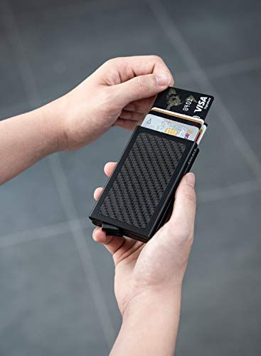 Vulkit Pop Up Wallet, Slim Minimalist Credit Card Holder Rfid Blocking Metal Card Case For Men Or Women #TOP3