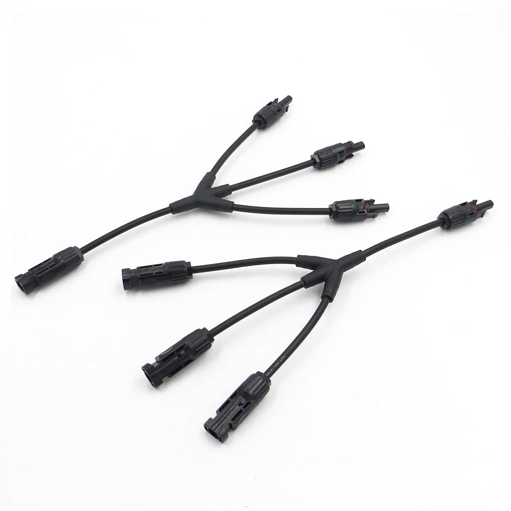 3NH® Electronic connectors Y 3Y 4Y Branch Parallel Connection 30A 1000V Electrical Solar Connector Photovoltaic 2pcs Solar Panel Cable Wire Connect - Color : MC4 3Y, Package : 5Pairs-image-25