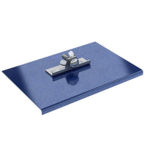 Bon 22-744 Blue Steel Walking Concrete Edger 9" x 6" with 1/8" Radius x 1/4" Depth, Two-Way Tempered Crucible Blue Steel Edging Tool for Sidewalks, Curbs, Driveways & Concrete Flatwork