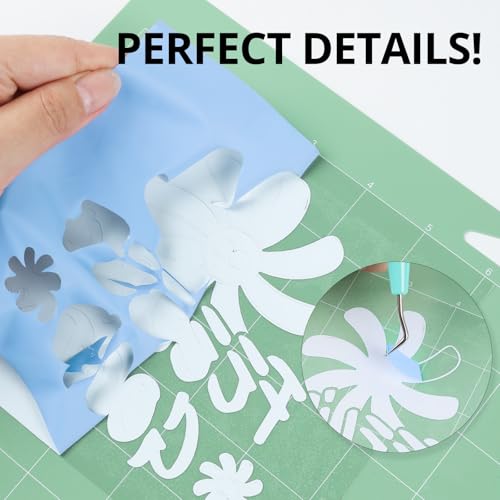 Image of HTVRONT HTV Heat Transfer Vinyl - 12 inch x 8ft Blue HTV Vinyl for Shirts, Iron on Vinyl Compatible with Cricut Cutting Machine - Easy to Cut & Weed for Heat Transfer Design (Misty Blue)