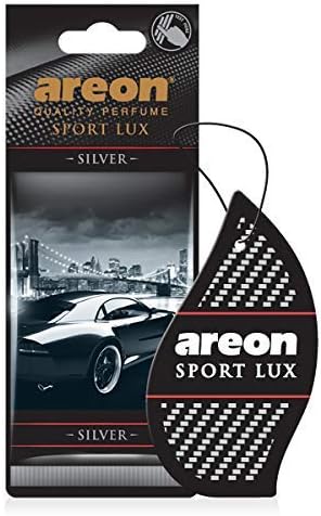 SL02 Sport LUX Cardboard Air Freshener, Silver, 12 Pack
