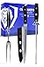 DALSTRONG Carving Knife & Fork Set - Gladiator Series - German HC Steel - 4pc Hollow Ground - Honing Rod - 9"
