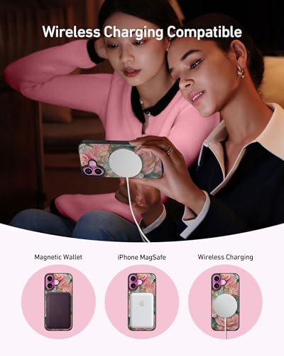 LUHOURI for iPhone 16 Plus Case Wallet - Wireless Charging Compatible - image 3